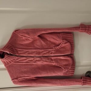 Old Navy Pink Zip-Up Cardigan